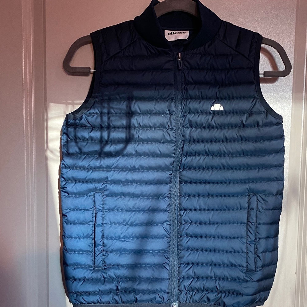 Ellesse Dark Blue Quilted Vest